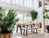 Tavolo Artur rettangolare, con gambe, in legno di acacia da 200 x 95 cm Casa e cucina/Arredamento/Sala da pranzo/Tavoli da sala da pranzo Decor Space - Altamura, Commerciovirtuoso.it
