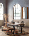 Tavolo Artur rettangolare, con gambe, in legno di acacia da 200 x 95 cm Casa e cucina/Arredamento/Sala da pranzo/Tavoli da sala da pranzo Decor Space - Altamura, Commerciovirtuoso.it