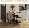 tavolo-bar-angolo-cucina-con-Mensole,-Isola-Piano-Effetto-Marmo-e-Struttura-in-Metallo,-100x50x90cm,-scaffale-Nero-e-Bianco-multiuso-ufficio-studio-bagno-F801-338V80BKA