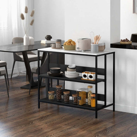 tavolo-bar-angolo-cucina-con-Mensole,-Isola-Piano-Effetto-Marmo-e-Struttura-in-Metallo,-100x50x90cm,-scaffale-Nero-e-Bianco-multiuso-ufficio-studio-bagno-F801-338V80BKA
