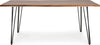 Tavolo Barrow rettangolare, con Gambe in acciaio, piano in legno di acacia da 180 x 90 cm Casa e cucina/Arredamento/Sala da pranzo/Tavoli da sala da pranzo Decor Space - Altamura, Commerciovirtuoso.it