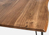 Tavolo Barrow rettangolare, con Gambe in acciaio, piano in legno di acacia da 180 x 90 cm Casa e cucina/Arredamento/Sala da pranzo/Tavoli da sala da pranzo Decor Space - Altamura, Commerciovirtuoso.it
