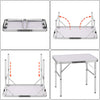 Tavolo-Campeggio-Picnic-Alluminio-60x45x50-Pieghevole-Valigetta-Piano-Formica