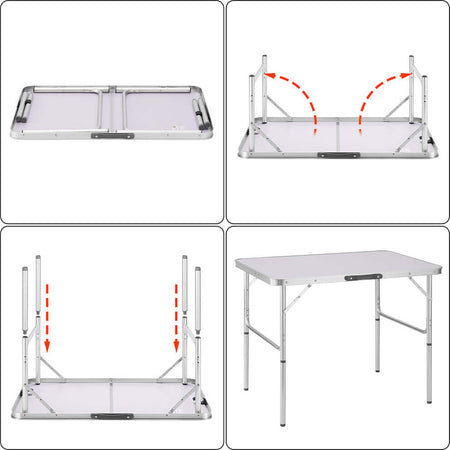 Tavolo-Campeggio-Picnic-Alluminio-90x60x70-Pieghevole-Valigetta-Piano-Formica