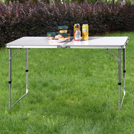 Tavolo-Campeggio-Picnic-Pieghevole-con-Maniglia-per-Trasporto-Altezza-Regolabile