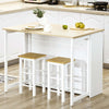Tavolo-da-Bar-isola-cucina-sala-da-pranzo-Moderno-in-MDF-per-2-Persone-con-4-Ripiani-Aperti-e-Armadietto-bianco-,-116x79.5x91-cm-F835-953V00WTA