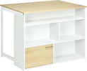 Tavolo-da-Bar-Moderno-in-MDF-per-2-Persone-con-4-Ripiani-Aperti-e-Armadietto,-116x79.5x91-cm-MN4835-953V00WTMN4