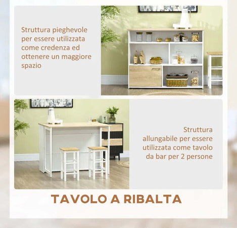 Tavolo-da-Bar-Moderno-in-MDF-per-2-Persone-con-4-Ripiani-Aperti-e-Armadietto,-116x79.5x91-cm-MN4835-953V00WTMN4
