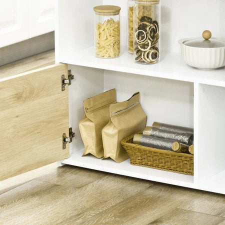 Tavolo-da-Bar-Moderno-in-MDF-per-2-Persone-con-4-Ripiani-Aperti-e-Armadietto,-116x79.5x91-cm-MN4835-953V00WTMN4
