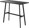 Tavolo-da-Bar-Rettangolare-per-4-Persone-in-MDF-e-Metallo,-118x58x98-cm,-Nero-HG683A-029V00BKHG6