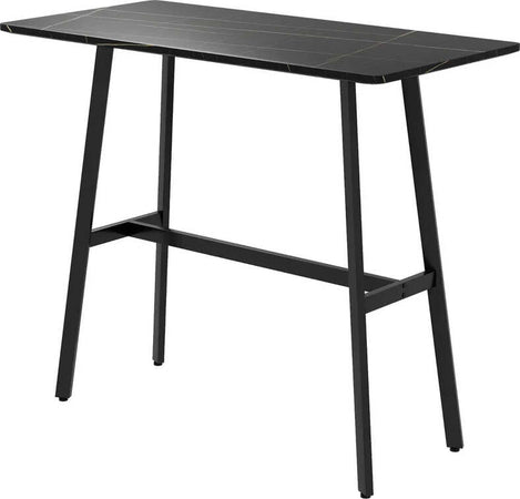 Tavolo-da-Bar-Rettangolare-per-4-Persone-in-MDF-e-Metallo,-118x58x98-cm,-Nero-HG683A-029V00BKHG6