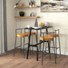 Tavolo-da-Bar-Rettangolare-per-4-Persone-in-MDF-e-Metallo,-118x58x98-cm,-Nero-HG683A-029V00BKHG6