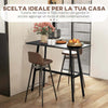 Tavolo-da-Bar-Rettangolare-per-4-Persone-in-MDF-e-Metallo,-118x58x98-cm,-Nero-HG683A-029V00BKHG6