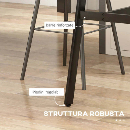 Tavolo-da-Bar-Rettangolare-per-4-Persone-in-MDF-e-Metallo,-118x58x98-cm,-Nero-HG683A-029V00BKHG6