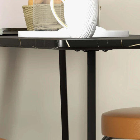 Tavolo-da-Bar-Rettangolare-per-4-Persone-in-MDF-e-Metallo,-118x58x98-cm,-Nero-HG683A-029V00BKHG6