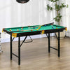 Tavolo-da-Biliardo-ad-Altezza-Regolabile-con-Accessori,-in-MDF-e-Acciaio,-140x60x55-75-cm,-Verde-TY6A70-082V00GNTY6