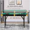 Tavolo-da-Biliardo-ad-Altezza-Regolabile-con-Accessori,-in-MDF-e-Acciaio,-140x60x55-75-cm,-Verde-TY6A70-082V00GNTY6