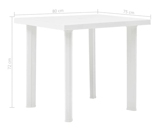 Tavolo in polipropilene antiurto per bar e ristoranti 80 x 75 cm
