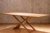 Tavolo da Interno in Legno Manifattura Artigianale Italiana Design Moderno 90x180cm o 90x220cm Acero Rovere Mogano Noce Teak Tavolo da interno Falegnameria Gentili - Rieti, Commerciovirtuoso.it