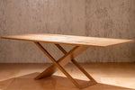 Tavolo da Interno in Legno Manifattura Artigianale Italiana Design Moderno 90x180cm o 90x220cm Acero Rovere Mogano Noce Teak Tavolo da interno Falegnameria Gentili - Rieti, Commerciovirtuoso.it