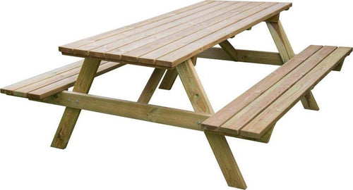Tavolo da pic nic in legno con panche per agriturismo e ristoranti 180 cm Sport e tempo libero/Attività ricreative all'aperto/Camping e outdoor/Arredamento da campeggio/Tavoli La Zappa - Altamura, Commerciovirtuoso.it