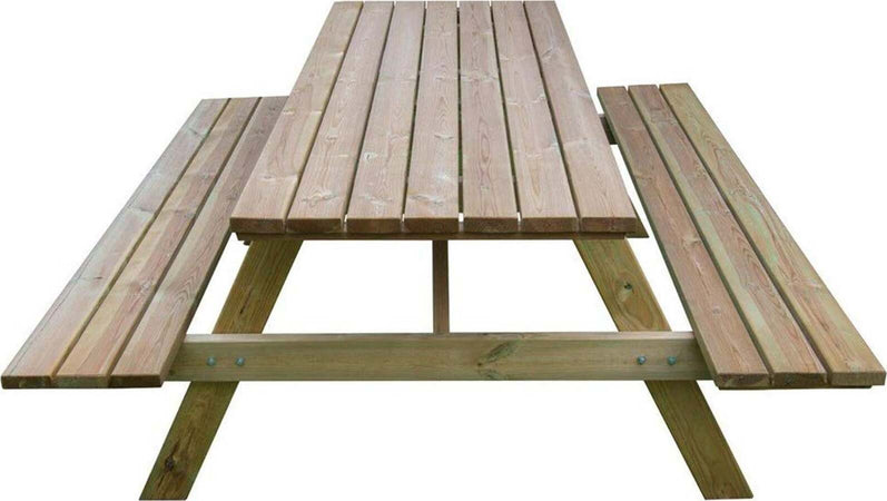 Tavolo da pic nic in legno con panche per agriturismo e ristoranti 180 cm Sport e tempo libero/Attività ricreative all'aperto/Camping e outdoor/Arredamento da campeggio/Tavoli La Zappa - Altamura, Commerciovirtuoso.it