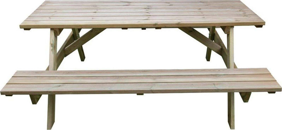 Tavolo da pic nic in legno con panche per agriturismo e ristoranti 180 cm Sport e tempo libero/Attività ricreative all'aperto/Camping e outdoor/Arredamento da campeggio/Tavoli La Zappa - Altamura, Commerciovirtuoso.it