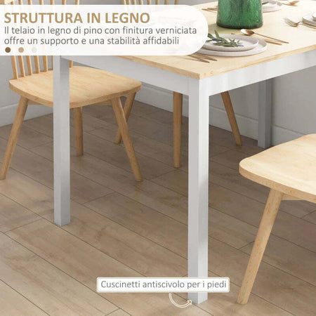 Tavolo-da-Pranzo-4-Posti-con-Piedini-Antiscivolo,-in-Legno-di-Pino,-120x75x75-cm-QS783A-103V00NDQS7