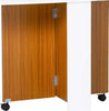 Tavolo-da-Pranzo-Allungabile,-Design-Moderno,-Tavolo-Pieghevole-Salvaspazio-con-Ruote-120-×-80-×-73cm-KF3833-412KF3