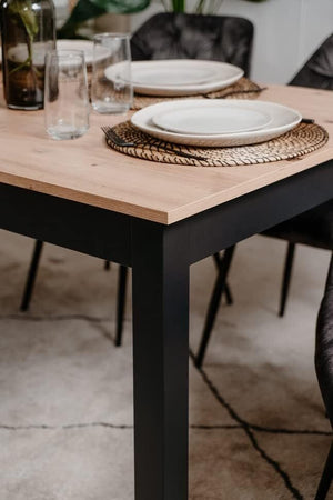 tavolo-da-pranzo-cucina-allungabile-in-legno-moderno-soggiorno-6-posti-nero-e-marrone-chiaro-4E12253,132,166H