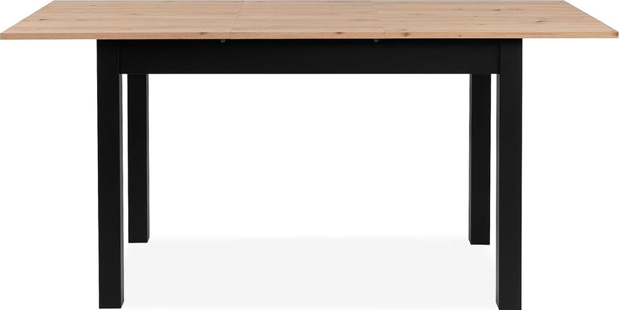 tavolo-da-pranzo-cucina-allungabile-in-legno-moderno-soggiorno-6-posti-nero-e-marrone-chiaro-YHT2253,131,1D43
