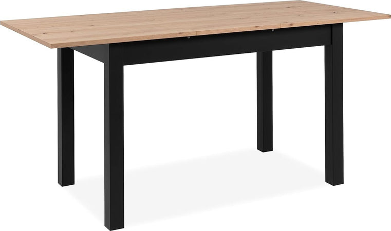 tavolo-da-pranzo-cucina-allungabile-in-legno-moderno-soggiorno-6-posti-nero-e-marrone-chiaro-YHT2253,131,1D43