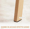 Tavolo-da-Pranzo-Rettangolare-per-6-Persone-max,-in-Acciaio-con-Piano-in-Vetro-Temperato,-150x75x76-cm-LK7835-837V01TPLK7