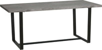 Tavolo-da-Pranzo-Rettangolare-Stile-Industriale-per-8-Persone,-180x90x75cm,-Grigio-e-Nero-WR3835-841V00GYWR3