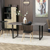 Tavolo-da-Pranzo-Rettangolare-Stile-Industriale-per-8-Persone,-180x90x75cm,-Grigio-e-Nero-WR3835-841V00GYWR3