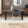 Tavolo-da-Pranzo-Rettangolare-Stile-Industriale-per-8-Persone,-180x90x75cm,-Grigio-e-Nero-WR3835-841V00GYWR3