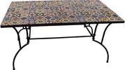 TAVOLO-DECORO-MOSAICO-'FLOWER-I'-cm-150-x-80-x-h.73