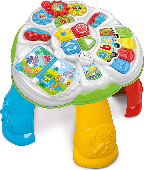 Tavolo Delle Prime Attivita Clementoni 17187 per I Primi Giochi Tavolo Gioco Attività Educative Con Effetti Luminosi E Canzoni Giochi e giocattoli/Giocattoli prima infanzia/Giochi musicali Mondo Bimbo - Bagnara Calabra, Commerciovirtuoso.it