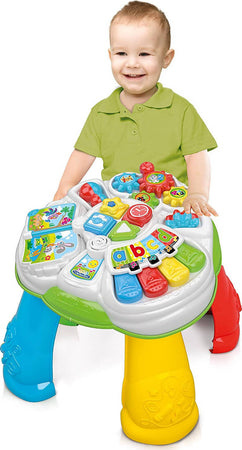 Tavolo Delle Prime Attivita Clementoni 17187 per I Primi Giochi Tavolo Gioco Attività Educative Con Effetti Luminosi E Canzoni Giochi e giocattoli/Giocattoli prima infanzia/Giochi musicali Mondo Bimbo - Bagnara Calabra, Commerciovirtuoso.it