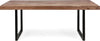 Tavolo Egon rettangolare, con gambe in acciaio, piano in legno di acacia, stile moderno Casa e cucina/Arredamento/Sala da pranzo/Tavoli da sala da pranzo Decor Space - Altamura, Commerciovirtuoso.it