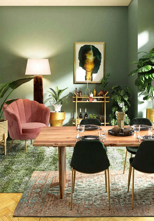 Tavolo Eneas rettangolare, con gambe, in legno di acacia da 200 x 95 cm Casa e cucina/Arredamento/Sala da pranzo/Tavoli da sala da pranzo Decor Space - Altamura, Commerciovirtuoso.it