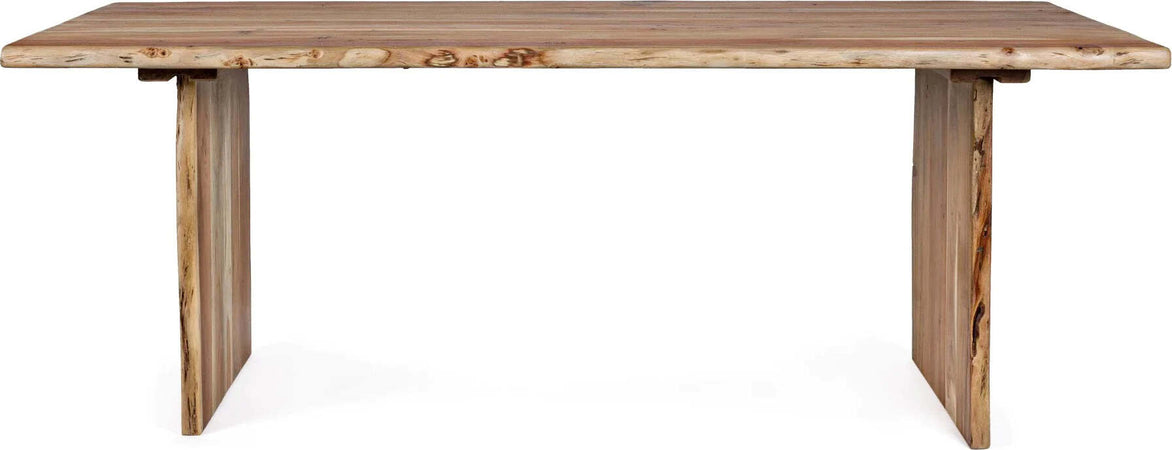 Tavolo Eneas rettangolare, con gambe, in legno di acacia da 200 x 95 cm Casa e cucina/Arredamento/Sala da pranzo/Tavoli da sala da pranzo Decor Space - Altamura, Commerciovirtuoso.it