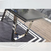 Tavolo Enzio grigio laccato lucido 185x95x78h