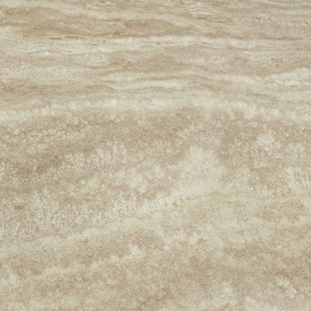 Tavolo fisso Sand con piano in ceramica beige opaco e struttura in metallo bianco