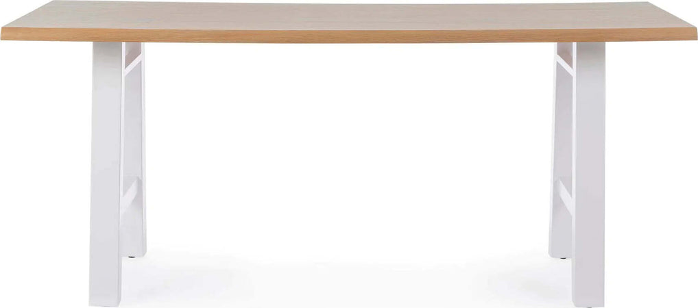 Tavolo Fred con gambe in acciaio verniciato, piano in mdf rivestito in carta melaminica 180 x 90 cm Casa e cucina/Arredamento/Sala da pranzo/Tavoli da sala da pranzo Decor Space - Altamura, Commerciovirtuoso.it
