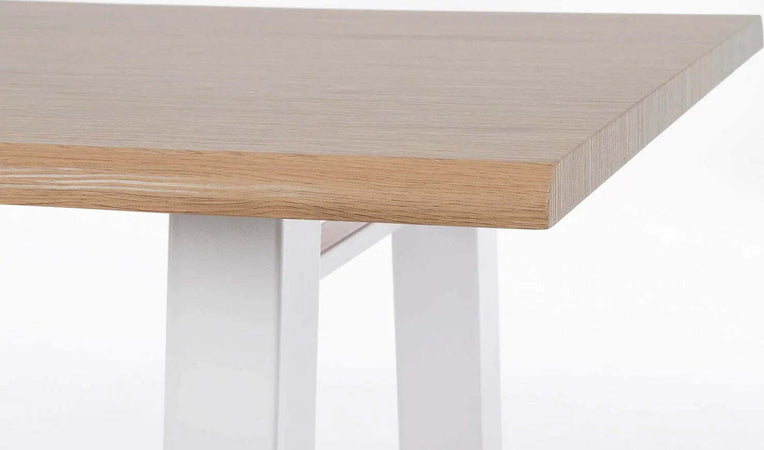 Tavolo Fred con gambe in acciaio verniciato, piano in mdf rivestito in carta melaminica 180 x 90 cm Casa e cucina/Arredamento/Sala da pranzo/Tavoli da sala da pranzo Decor Space - Altamura, Commerciovirtuoso.it
