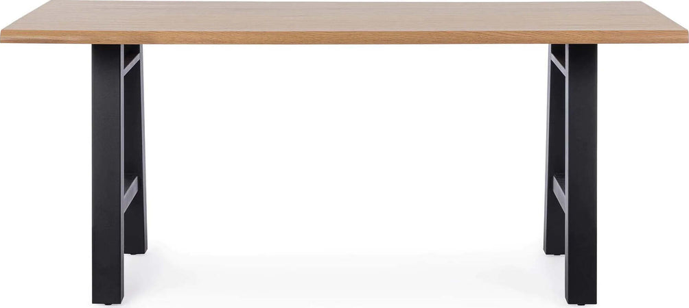 Tavolo Fred con gambe in acciaio verniciato, piano in mdf rivestito in carta melaminica 180 x 90 cm Casa e cucina/Arredamento/Sala da pranzo/Tavoli da sala da pranzo Decor Space - Altamura, Commerciovirtuoso.it