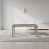 Tavolo Imab Piana T07 in larice grigio con 2 allunghe 160x90x74.6 H cm.