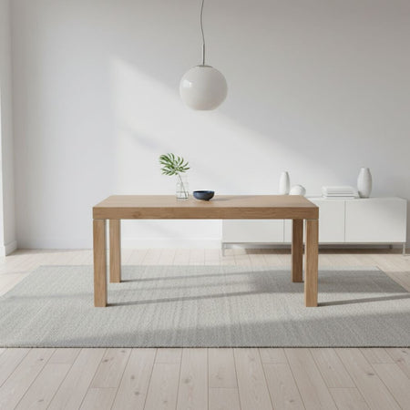 Tavolo Imab Piana T08 in rovere decapato con 4 allunghe 160x90x74.6 H cm.