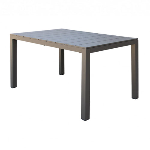 Tavolo allungabile Seychelles piano telescopico con doghe in alluminio per giardino e veranda